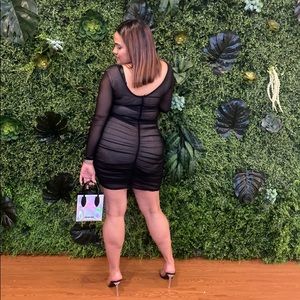 Black Sheer dress